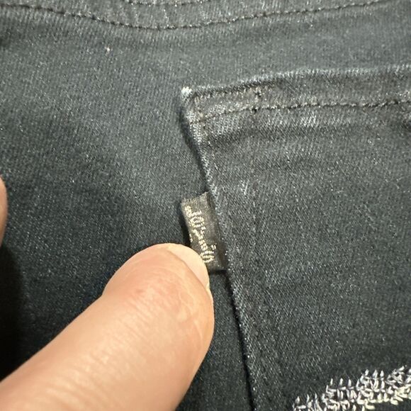 Levi's 512 Bootcut Perfectly Slimming Black Womens Size 16M 33x32 - Picture 7 of 8